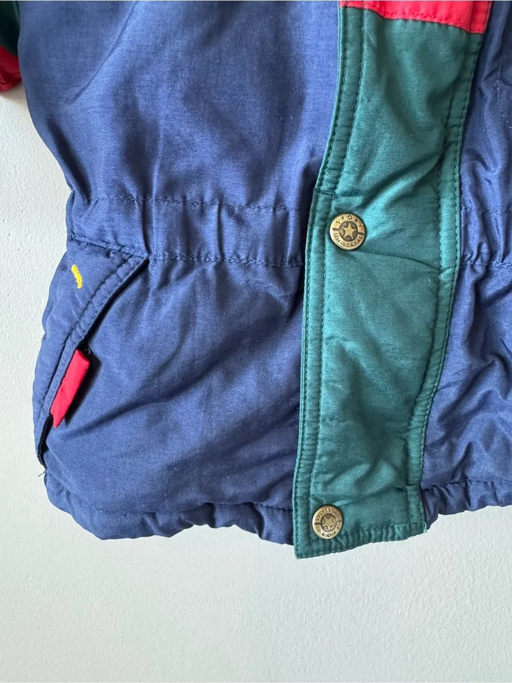 Vintage Sports Universal by Rothschild Rare Colorblock Hooded Ski Jacket Size 2T